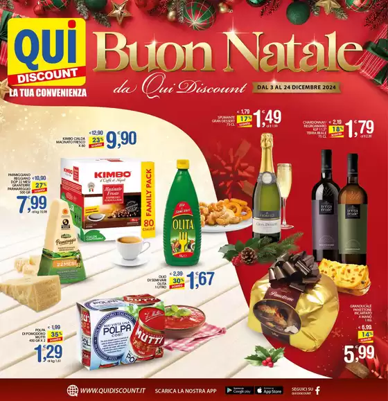 Volantino Qui Discount a Montalbano Jonico | Buon Natale | 3/12/2024 - 24/12/2024