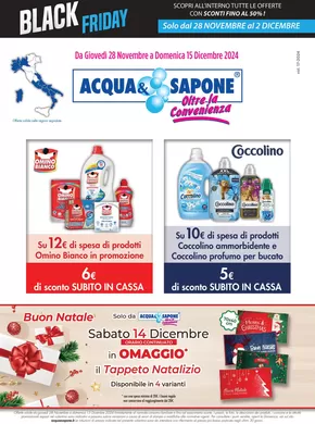 Offerte di Cura casa e corpo a Cagliari | Black Friday in Acqua & Sapone | 2/12/2024 - 15/12/2024