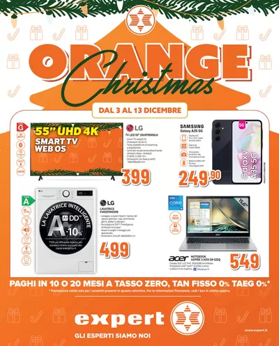 Offerte di Elettronica a Montesilvano | Orange Christmas! in Expert | 3/12/2024 - 13/12/2024