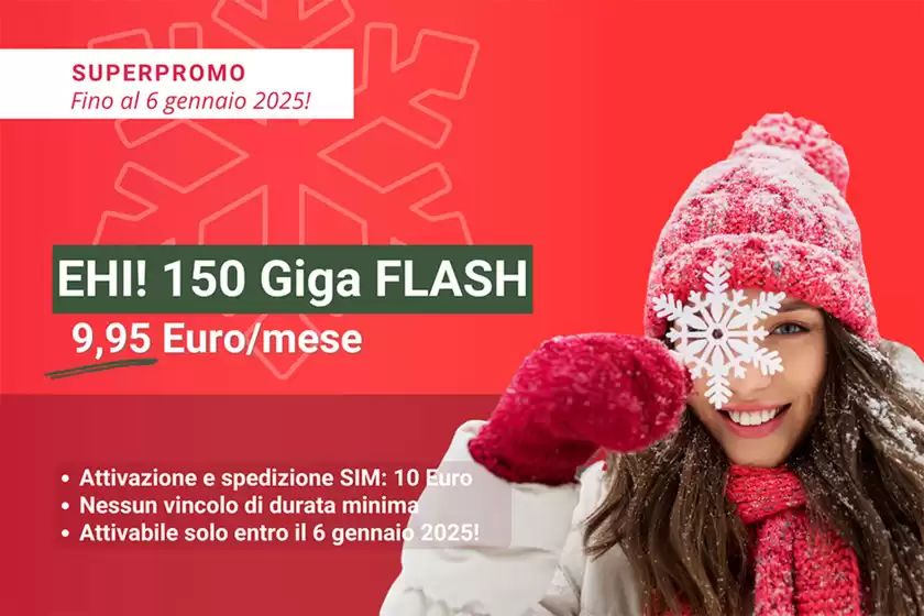 Volantino Ehiweb a San Giovanni Teatino | 150 GIGA flash | 2/12/2024 - 6/1/2025