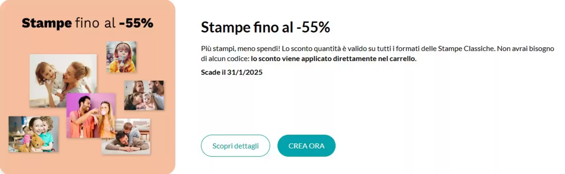 Volantino PhotoSì a Roma | Stampe fino al -55% | 2/12/2024 - 31/1/2025