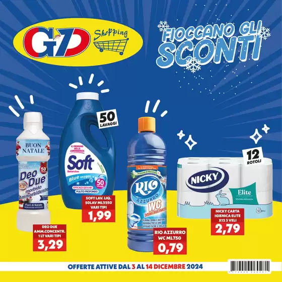 Volantino GeD SHOPPING a Trapani | Fioccano gli sconti  | 3/12/2024 - 14/12/2024