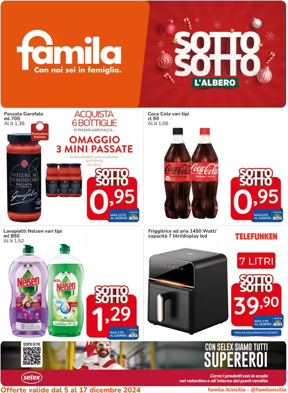 Volantino Famila Superstore a Reggio Calabria | Sotto costo | 5/12/2024 - 18/12/2024