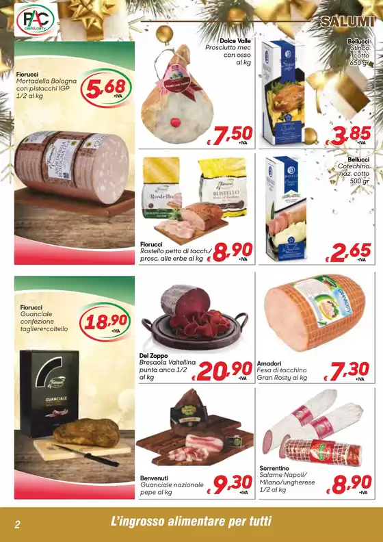 Volantino Pac Cash&Carry a Roma | Offerte natalizie | 3/12/2024 - 6/1/2025