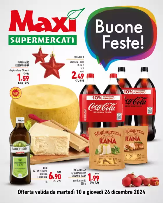 Volantino Maxi Supermercati | Buone feste | 10/12/2024 - 26/12/2024