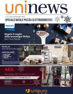 Offerte di Elettronica a Moglia | Speciale Piccoli Elettrodomestici da Unieuro! in Unieuro | 6/12/2024 - 29/12/2024