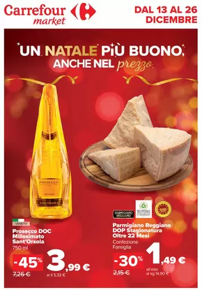 Volantino Carrefour Market a Roma | Un natale piu buono, anche nel prezzo  | 13/12/2024 - 26/12/2024