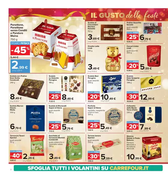 Volantino Carrefour Ipermercati a Pavia | Un natale piu buono, anche nel prezzo  | 13/12/2024 - 26/12/2024