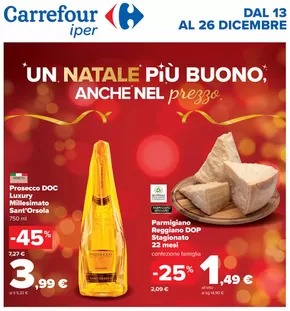 Volantino Carrefour Ipermercati a Montegrosso Pian Latte | Un natale piu buono, anche nel prezzo  | 13/12/2024 - 26/12/2024