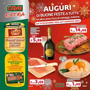 Volantino Crai a Fiume Veneto | Auguri di buone feste a tutti! | 19/12/2024 - 1/1/2025