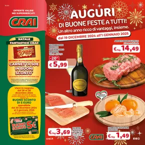 Volantino Crai a Mareno di Piave | Auguri di buone feste a tutti! | 19/12/2024 - 1/1/2025