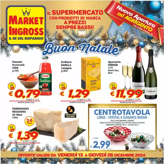 Volantino Market Ingross a Rosolini | Buon Natale | 13/12/2024 - 26/12/2024