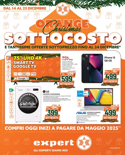 Volantino Expert a Bisceglie | Orange Christmas SOTTOCOSTO! | 14/12/2024 - 24/12/2024