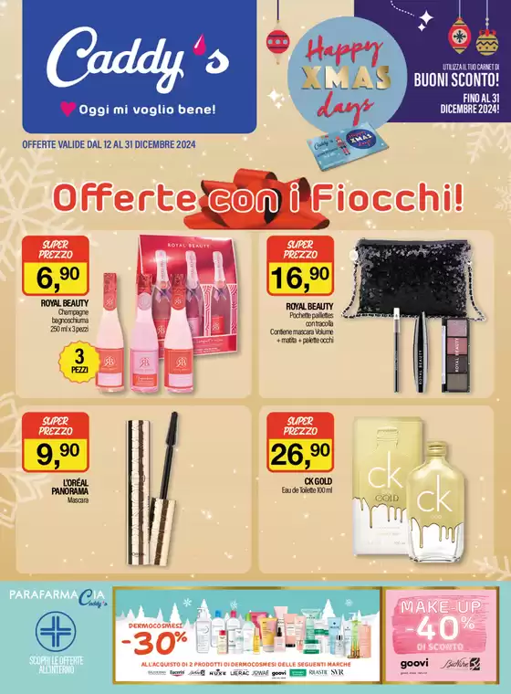 Volantino Caddy's a Roma | Offerte con i fiocchi! | 12/12/2024 - 31/12/2024