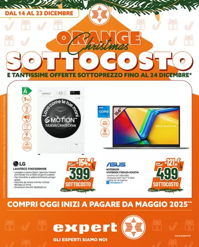 Volantino Expert a Montecchio Maggiore | Orange Christmas SOTTOCOSTO! | 14/12/2024 - 24/12/2024