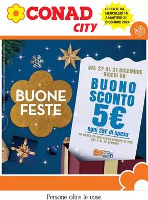 Offerte di Iper e super a Lecco | Buone feste in Conad City | 18/12/2024 - 31/12/2024