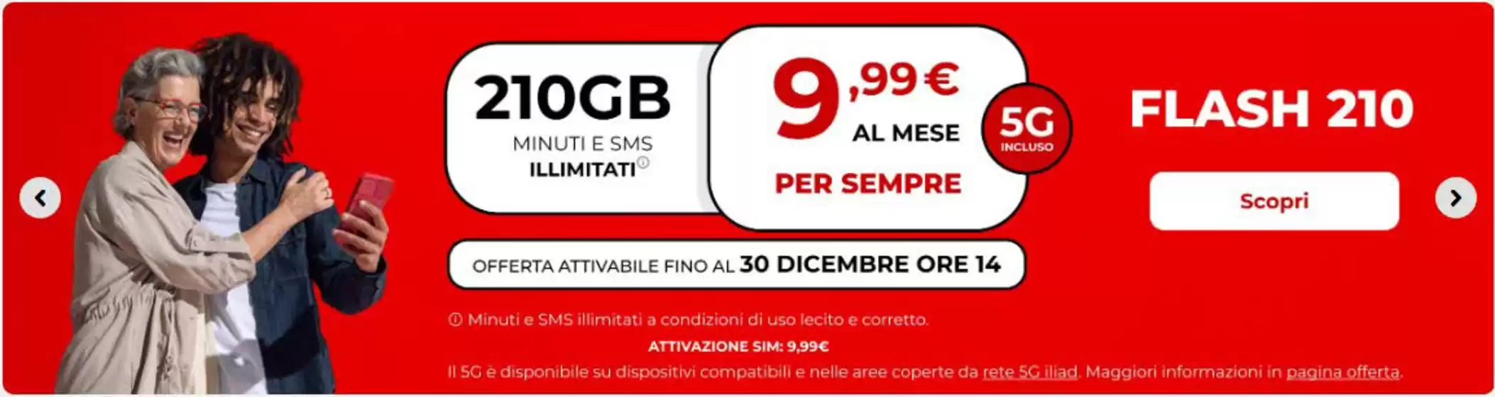 Volantino Iliad a Roma | Flash 210 | 12/12/2024 - 30/12/2024