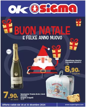 Volantino Sigma a Pavia | Buon Natale e felice anno nuovo , Ok Sigma | 16/12/2024 - 31/12/2024