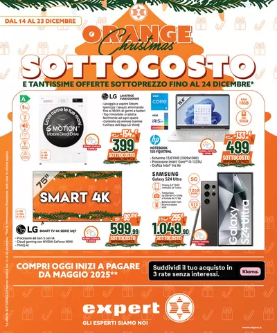 Volantino Expert a Sant'Antimo | Orange Christmas SOTTOCOSTO! | 14/12/2024 - 24/12/2024