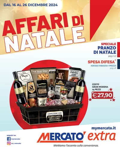 Volantino Mercatò Extra a Calosso | Affari di Natale | 16/12/2024 - 26/12/2024