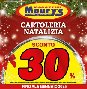 Offerte di Cura casa e corpo a Olevano Romano | Cartoleria natalizia in Maury's | 16/12/2024 - 6/1/2025