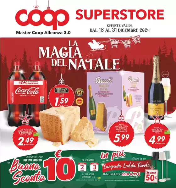 Volantino Superstore Coop a Santeramo in Colle | La magia del Natale | 18/12/2024 - 31/12/2024