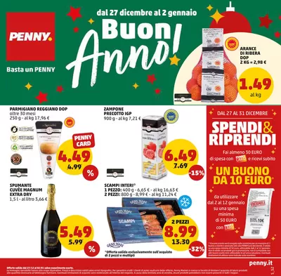 Offerte di Discount a Vibo Marina | Buon Anno! in PENNY | 27/12/2024 - 2/1/2025