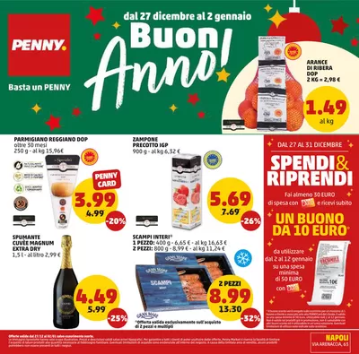 Volantino PENNY a Napoli | Buon Anno! | 27/12/2024 - 2/1/2025