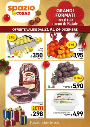 Volantino Spazio Conad a Ariccia | Grandi formati per il tuo Menù di Natale | 21/12/2024 - 24/12/2024