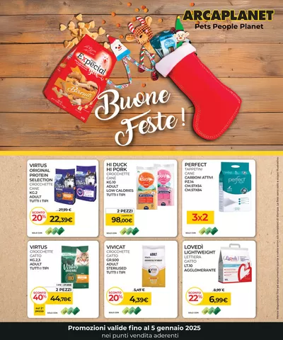 Volantino Arcaplanet a Cairo Montenotte | Buone Feste | 30/12/2024 - 5/1/2025