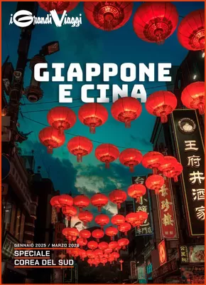 Volantino I Grandi Viaggi a Fano | Giappone e Cina | 19/12/2024 - 31/3/2026