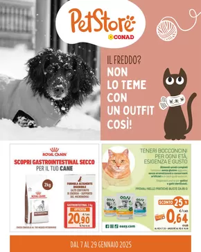 Offerte di Animali a Sona | Dal 7 al 29 Gennaio 2025 in Pet Store Conad | 7/1/2025 - 29/1/2025