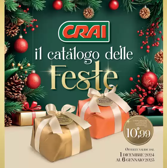 Volantino Crai a Catania | Il catalogo delle feste | 19/12/2024 - 6/1/2025