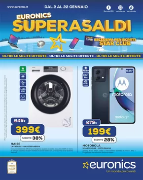 Volantino Euronics a Ostia | SuperSaldi | 2/1/2025 - 22/1/2025