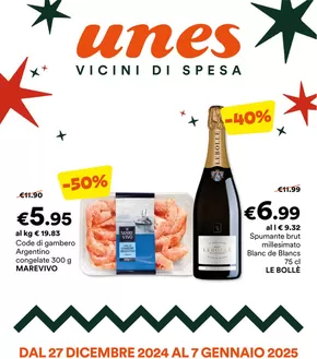 Volantino Unes a Torino | Vicini di spesa | 27/12/2024 - 7/1/2025