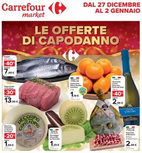 Volantino Carrefour Market a Castel Romano | Le offerte di capodanno | 27/12/2024 - 2/1/2025