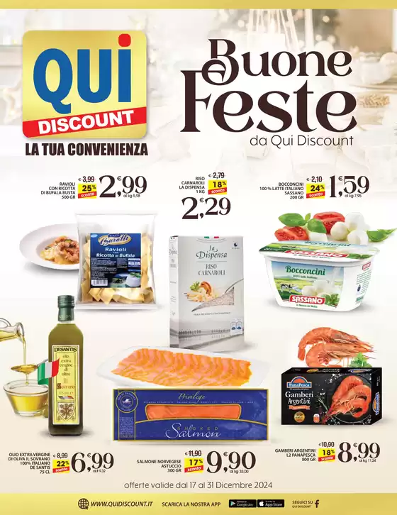 Volantino Qui Discount a Padula | Buone Feste | 26/12/2024 - 31/12/2024