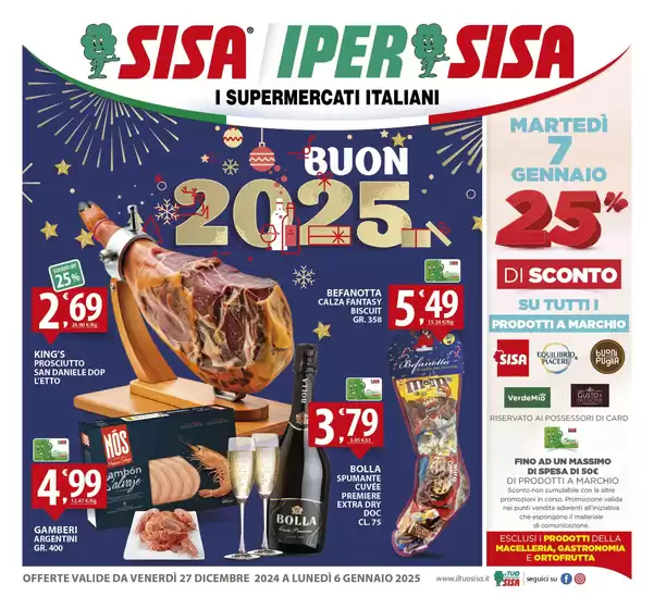 Volantino Sisa a Cutrofiano | Buon 2025 | 27/12/2024 - 6/1/2025