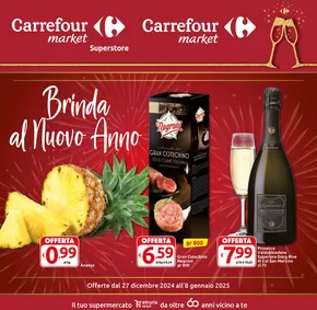 Volantino Carrefour Market | Brinda al Nuovo Anno | 27/12/2024 - 8/1/2025