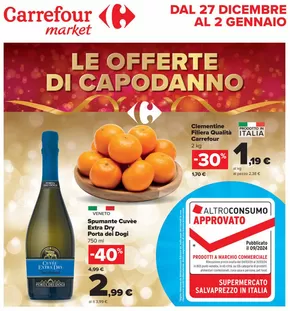 Volantino Carrefour Market a Sordio | Le offerte di capodanno | 27/12/2024 - 2/1/2025