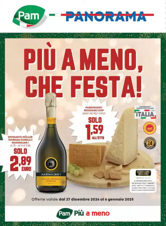 Volantino Pam | PiÃ¹ a meno, che festa! | 27/12/2024 - 6/1/2025