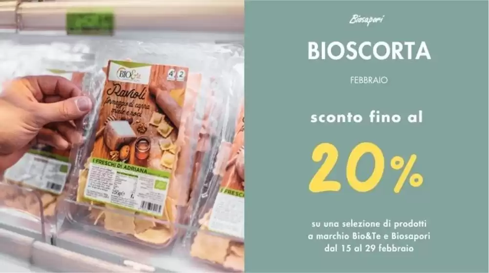 Volantino Biosapori a Castelfranco Veneto | BIOSCORTA DI FEBBRAIO | 15/2/2025 - 28/2/2025