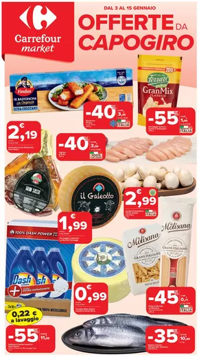 Volantino Carrefour Market a Ostia | Offerte da capogiro | 3/1/2025 - 15/1/2025