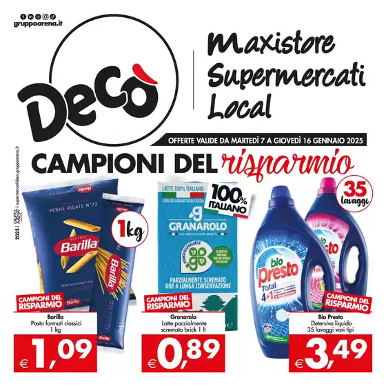 Volantino Decò a Messina | Campioni del risparmio! | 7/1/2025 - 16/1/2025