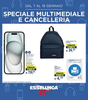 Volantino Esselunga | Multimediale e cancelleria | 7/1/2025 - 18/1/2025