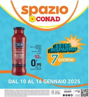 Volantino Spazio Conad a Villafranca di Verona | Extra risparmio | 10/1/2025 - 16/1/2025