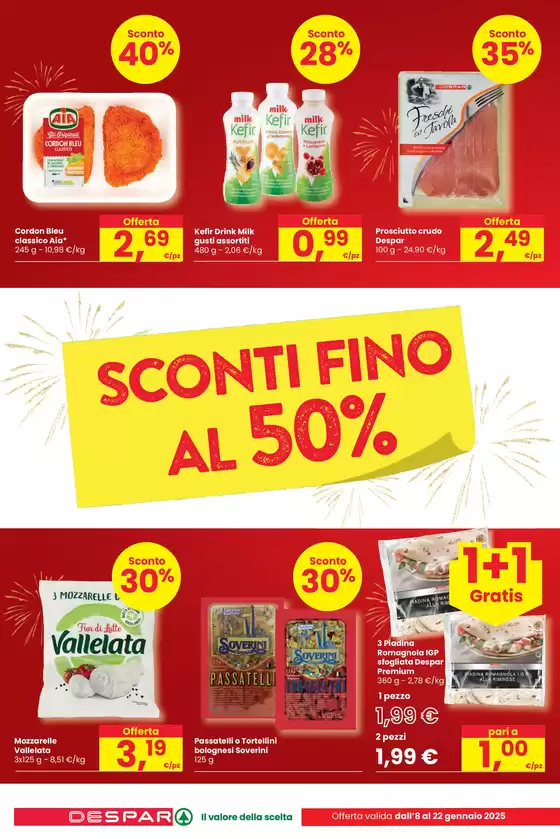 Volantino Despar a Forlimpopoli | Sconti fino al 50%  | 8/1/2025 - 22/1/2025