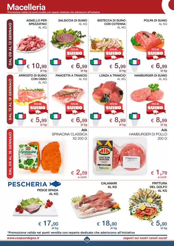 Volantino Coop a Oristano | Sottocosto Freschi  | 9/1/2025 - 18/1/2025