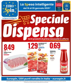 Volantino Eurospin a Massafra | Speciale dispensa | 16/1/2025 - 26/1/2025