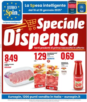 Volantino Eurospin a Foiano della Chiana | Speciale dispensa | 16/1/2025 - 26/1/2025